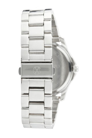 Reloj de cuarzo de acero - Plateado