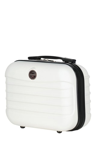 Set de 4 valises et vanity Shock (L/M/S/XS) - Blanc