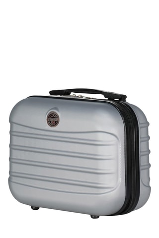 Set de 4 valises et vanity Shock (L/M/S/XS) - Argenté