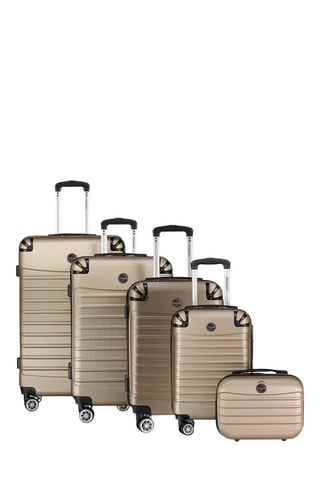 Set de 4 valises et vanity Shock (L/M/S/XS) - Beige