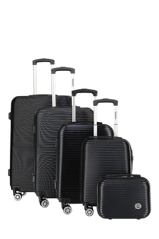 Set de 4 valises et vanity Solomun (L/M/S/XS) - Noir