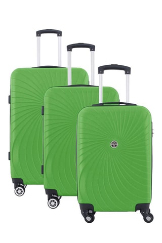 Set de 3 valises Sunlighteo (L/M/S) - Vert