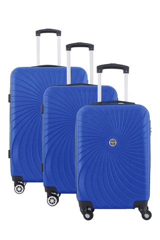 Set de 3 valises Sunlighteo (L/M/S) - Bleu