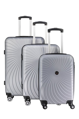 Set de 3 valises Sunlighteo (L/M/S) - Argenté