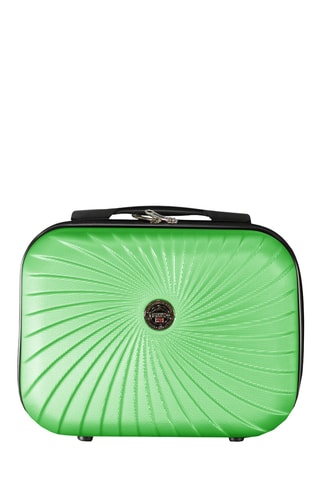 Set de 4 valises et vanity - 42/53/65/77/23 cm - Vert