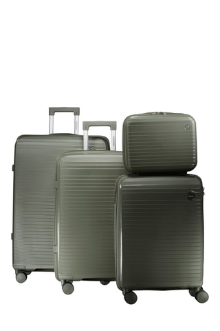Set de 3 valises et vanity - 53/65/77/23 cm - Vert
