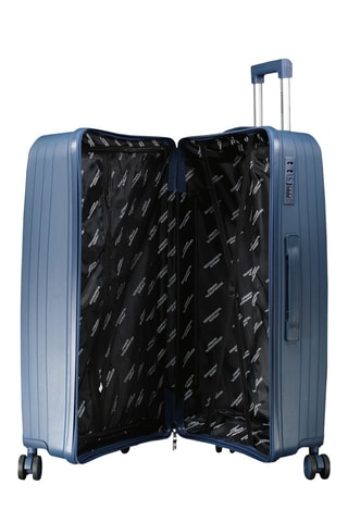 Set de 3 valises et vanity - 53/65/77/23 cm - Bleu