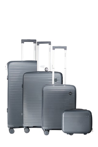 Set de 3 valises et vanity - 53/65/77/23 cm - Anthracite