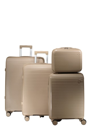 Set de 3 valises et vanity - 53/65/77/23 cm - Kaki