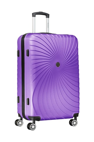 Set de 4 valises et vanity - 53/65/77/23 cm - Violet