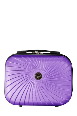 Set de 4 valises et vanity - 53/65/77/23 cm - Violet