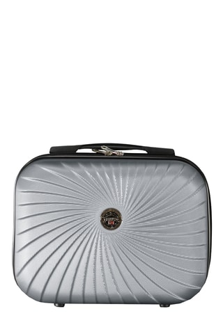 Set de 4 valises et vanity - 53/65/77/23 cm - Argenté