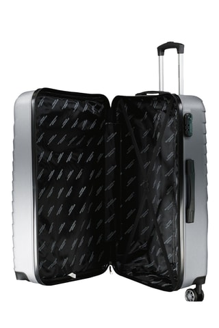 Set de 4 valises et vanity - 53/65/77/23 cm - Argenté