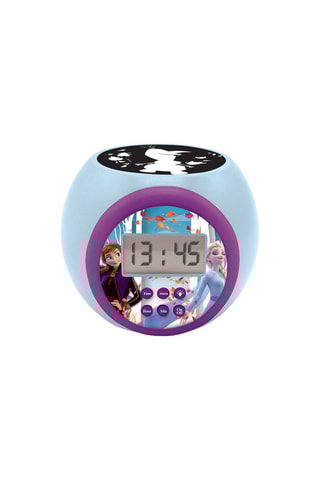 Réveil projecteur La Reine des Neiges Disney - Bleu et violet