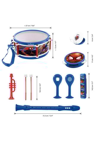Kit musical Spider-Man Avengers Marvel - 7 pièces - Dès 3 ans