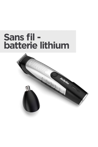 Tondeuse barbe en acier inoxydable Lithium Power - 14 longueurs de coupe - 80 min d'autonomie