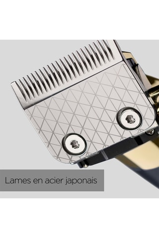 Tondeuse cheveux Super-X Metal Gold&Navy - 15 longueurs de coupe - 180 min d'autonomie