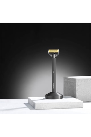 Tondeuse barbe et rasoir en titane X-Blade Super-X Metal Black - 4 longueurs de coupe - 45 min d'autonomie