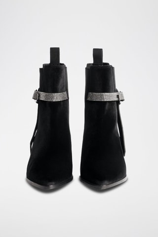 Bottines Chelsea en nubuck - Noir