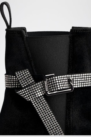 Bottines Chelsea en nubuck - Noir