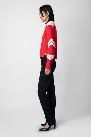 Pull en mérinos - Rouge