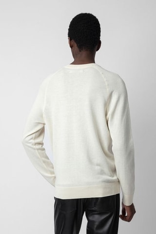 Pull en soie et cachemire - Ecru