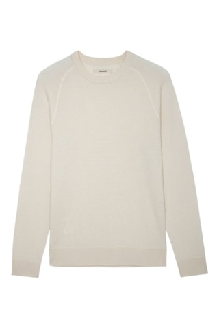 Pull en soie et cachemire - Ecru