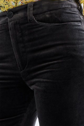 Pantalon taille haute - Gris foncé