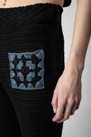 Pantalon taille haute - Noir