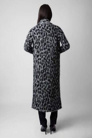 Manteau en mohair et laine - Gris