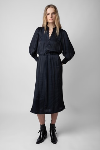 Robe midi - Bleu marine
