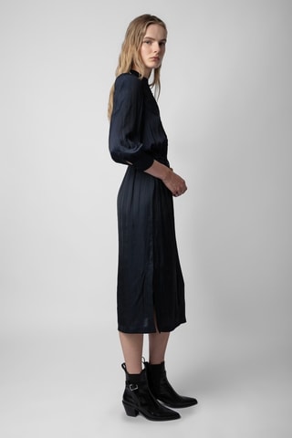 Robe midi - Bleu marine