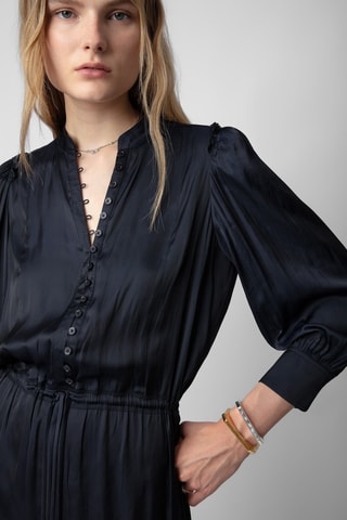 Robe midi - Bleu marine