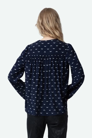 Chemisier en soie - Bleu marine