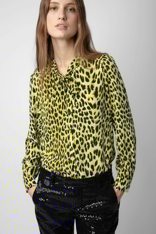 Chemisier en soie - Jaune