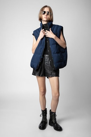 Doudoune réversible sans manches - Noir