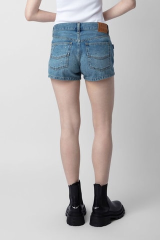 Short en jean - Bleu