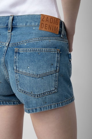 Short en jean - Bleu
