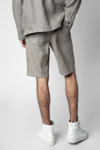 Bermuda en lin - Beige