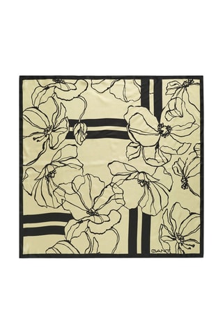 Lenço quadrado de seda - Amarelo