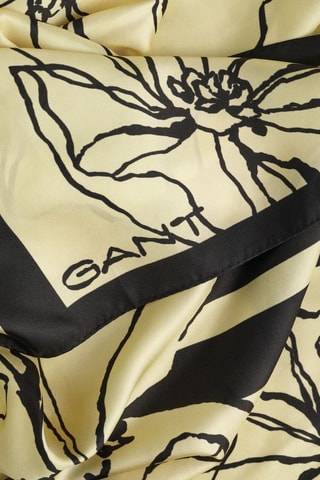 Lenço quadrado de seda - Amarelo