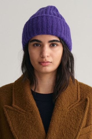 Gorro em lã merino e alpaca - Violeta