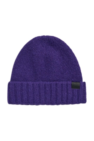 Gorro em lã mérino - Violeta