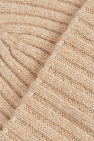 Gorro em lã merino e alpaca - Caqui