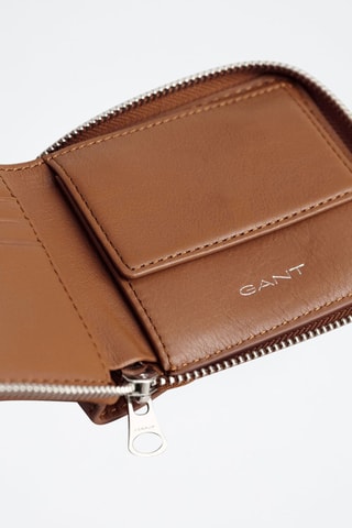 Carteira de couro - Castanho