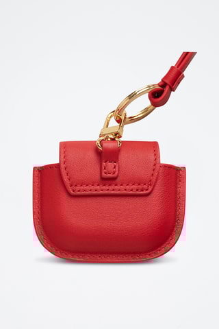 Mini mala em couro - Vermelho