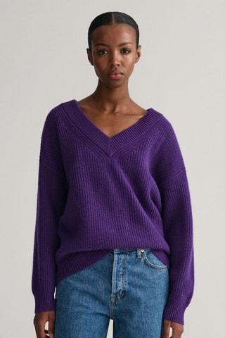 Pull en laine d’agneau - Violet