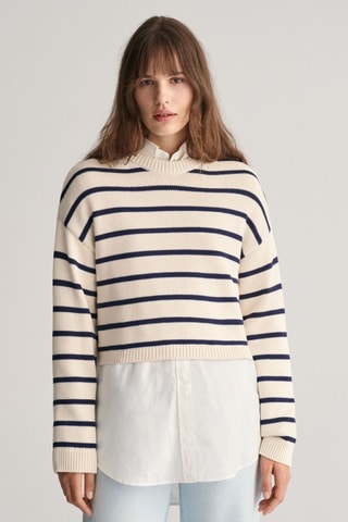 Camisola relaxed - Creme