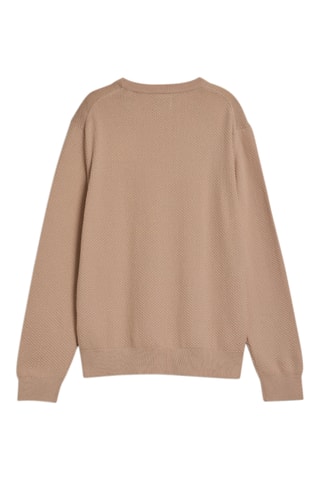 Camisola regular em algodão biológico - Bege