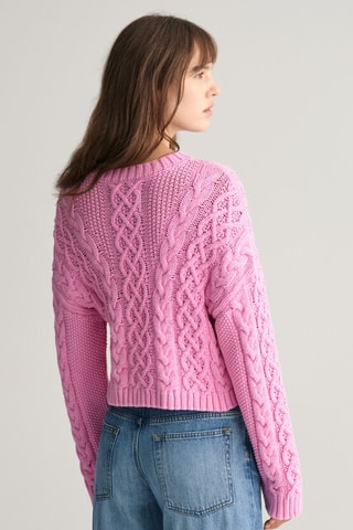 Camisola relaxed em algodão biológico - Rosa